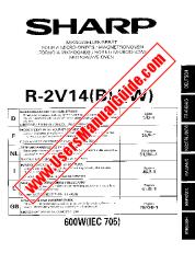 View R-2V14 pdf Operation Manual, extract of language English