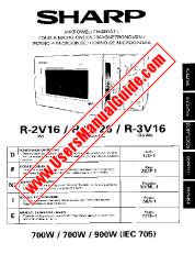 Vezi R-2V16/2V26/3V16 pdf Manual de funcționare, extractul de limba italiană