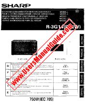 Vezi R-3G14 pdf Manual de funcționare, extractul de limba franceză