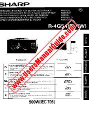 View R-4G54 pdf Operation Manual, extract of language Italian