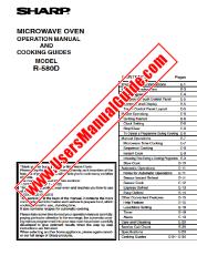 Ver R-580D pdf Manual de Operación, Libro de cocina, Inglés