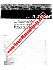 Vezi R-7000E pdf Manual de utilizare, olandeză