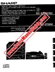 Voir SC-3700CDH/RP-3700H pdf Manuel d'utilisation, allemand, français, italien, néerlandais, anglais