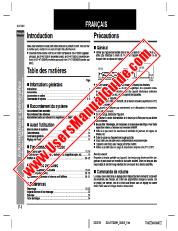 View SD-AT1000H pdf Operation Manual, extract of language French
