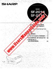 Ver SF-2014/2114 pdf Manual de operación, holandés