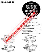 Ver SF-2120/2020/2216/2118N pdf Manual de Operación, Alemán
