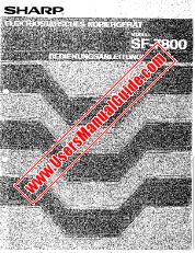 View SF-7800 pdf Operation Manual, German