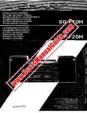Voir SG-F10H/CP-F20H pdf Manuel d'utilisation, allemand, français, espagnol, suédois, italien, anglais