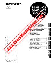 Ansicht SJ-68L-C2/SJ-63L-C2/SJ-58L-C2 pdf Bedienungsanleitung, Auszug aus Sprache Deutsch