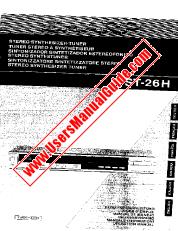 Vezi ST-26H pdf Manual de funcționare, extractul de limba suedeză, italiană, engleză