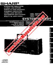 View System-CD555H pdf Operation Manual, German, French, Spanish, Swedish, Italian, Dutch, English