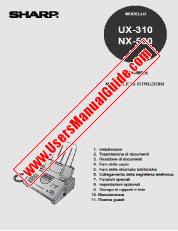 Voir UX-310/NX-530 pdf Manuel d'utilisation, italien