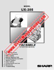 Voir UX-385 pdf Manuel d'utilisation anglais