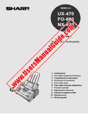Ver UX-470/FO-880/NX-670 pdf Manual de operación, extracto de idioma italiano.