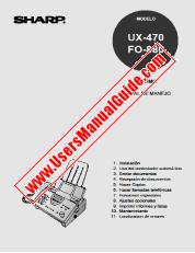 View UX-470/FO-880 pdf Operation Manual, Spanish