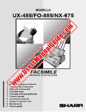 Ansicht UX-485/FO-885/NX-675 pdf Bedienungsanleitung, Italienisch