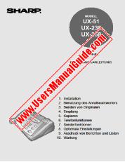 View UX-51/238/258 pdf Operation Manual, German