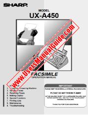 Voir UXA450 pdf Manuel d'utilisation anglais