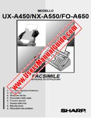 Voir UX-A450IT pdf Manuel d'utilisation, italien