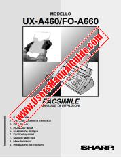 Ansicht UX-A460/FO-A610 pdf Bedienungsanleitung, Italienisch