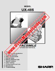 Ver UX-485 pdf Manual de Operación Inglés