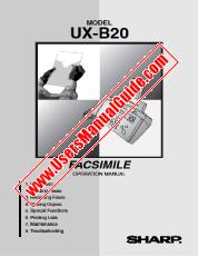 Ansicht UX-B20 pdf Bedienungsanleitung, Englisch