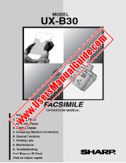 Vezi UX-B30 pdf Operarea manuală, engleză, olandeză, greacă, turcă, română