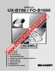 Ansicht UX-B700/FO-B1600 pdf Bedienungsanleitung, Italienisch