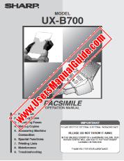 Visualizza UX-B700 pdf Manuale operativo, inglese