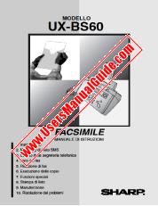 Ansicht UX-BS60 pdf Bedienungsanleitung, Italienisch