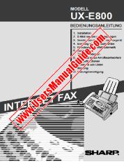 Ver UX-E800 pdf Manual de Operación, Alemán