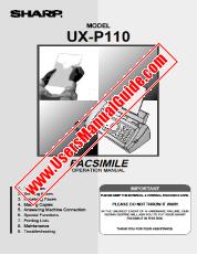 Ver UX-P110 pdf Manual de Operación, Inglés