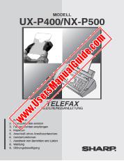 Voir UX-P400DE/P500DE pdf Manuel d'allemand