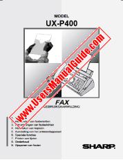 Ver UX-P400 pdf Manual de operación, holandés