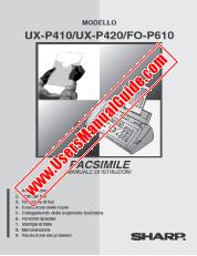 Ansicht UX-P410/P420/FO-610 pdf Bedienungsanleitung, Italienisch