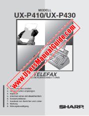 Ver UX-P410/P430 pdf Manual de Operación, Alemán