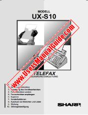 Voir UX-S10 pdf Manuel d'utilisation, l'allemand