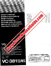 Ver VC-381GS/GB/N/S pdf Manual de operación, extracto de idioma alemán.