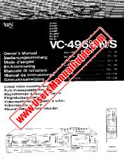 View VC-496GS/GB/N/S pdf Operation Manual, extract of language English, German