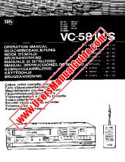 View VC-581N/S pdf Operation Manual, extract of language German