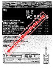 Ansicht VC-581N/S pdf Bedienungsanleitung, Auszug aus Sprache Französisch