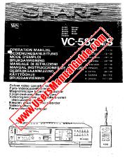 Ansicht VC-582N/S pdf Bedienungsanleitung, Auszug aus Sprache Französisch