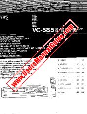 Ansicht VC-585-SERIES pdf Bedienungsanleitung, Auszug aus Sprache Deutsch