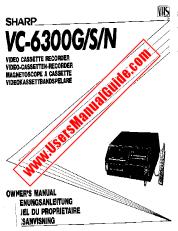 Voir VC-6300G/S/N pdf Manuel d'utilisation, allemand, anglais, français, suédois, italien