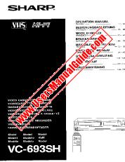 Ver VC-693SH pdf Manual de operación, extracto de idioma inglés, alemán.