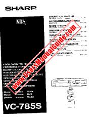 Ver VC-785S pdf Manual de operaciones, extracto de idioma alemán, inglés.