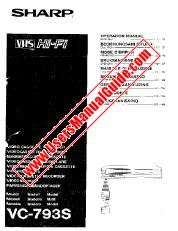 Vezi VC-793S pdf Manual de funcționare, extractul de limba franceză
