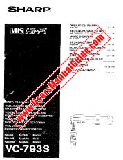 View VC-793S pdf Operation Manual, extract of language Dutch