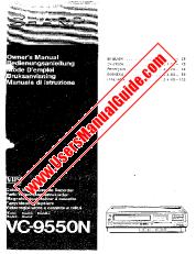 View VC-9550N pdf Operation Manual, extract of language Dutch