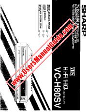 View VC-H80SV pdf Operation Manual, extract of language German
